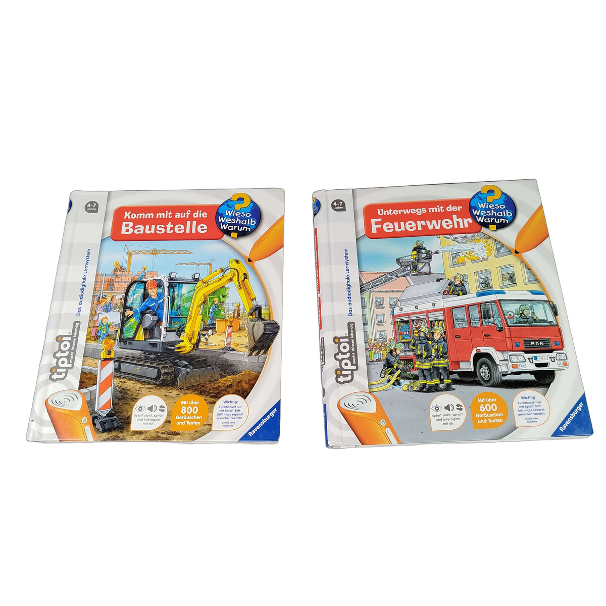 Ravensburger Bundle tiptoi Wieso Weshalb Warum Set von 2 Lernbücher