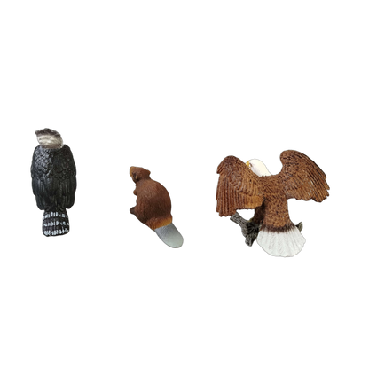 Schleich Tiere Bundle Wildtiere & Vögel Adler 6 Teile Tierfiguren