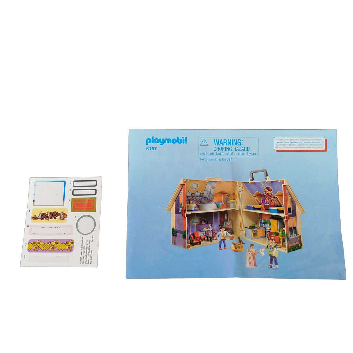 Playmobil Mitnehm-Puppenhaus 5167 Haus mit Zubehör & Figuren