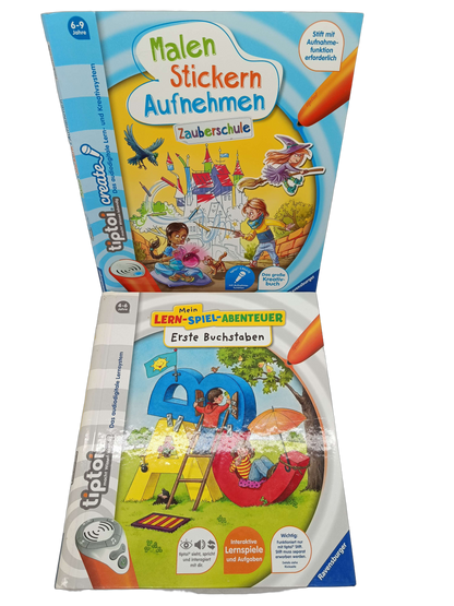 Ravensburger Bundle tiptoi Zauberschule Set von 2 Lernbücher