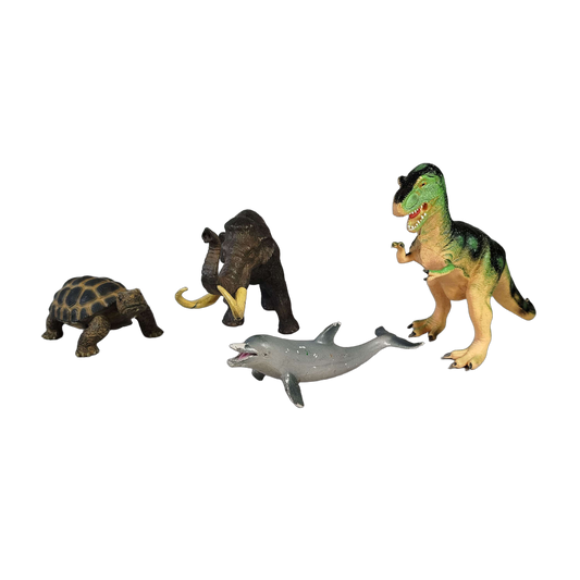 Bullyland Bundle Dinosaurier & Tiere 68353 Set von 4 Tierfiguren
