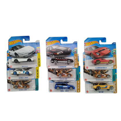 Hot Wheels Bundle 80s & 90s Set von 9 Modellautos & Sportwagen, Neu