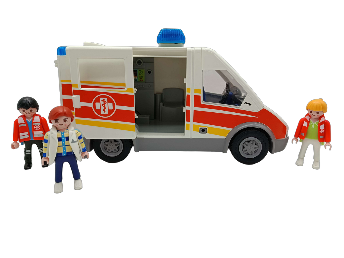 Playmobil Bundle Rettung 6685 Set von 2 Krankenwagen & Motorrad