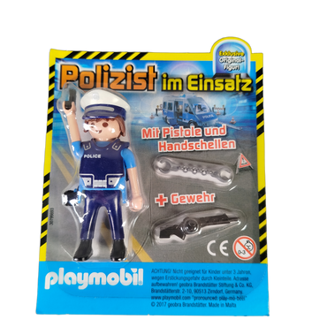 Playmobil Bundle Polizei & Einhorn & Football Set von 3 Figuren, Neu