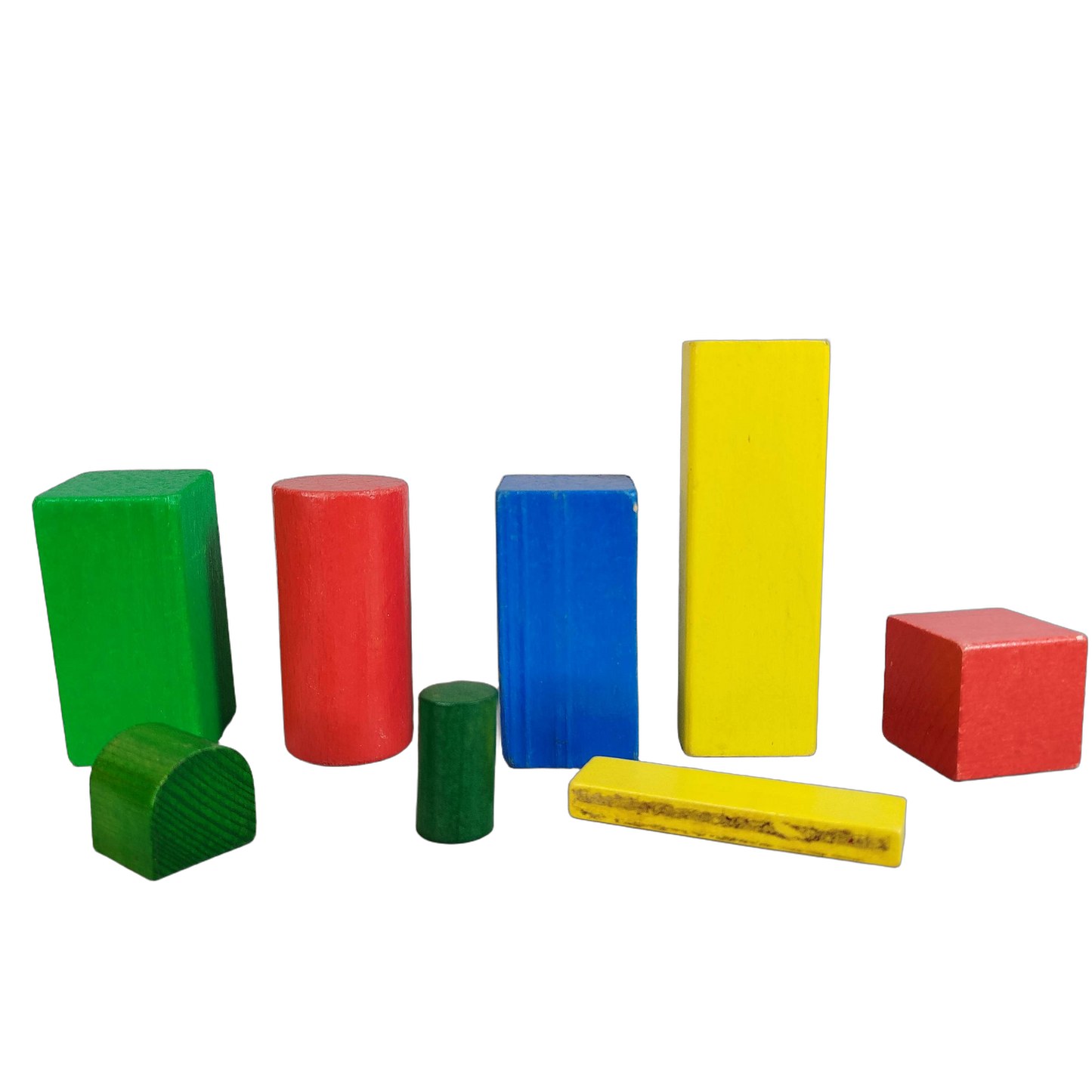 Holzbausteine Set mit geometrischen Formen