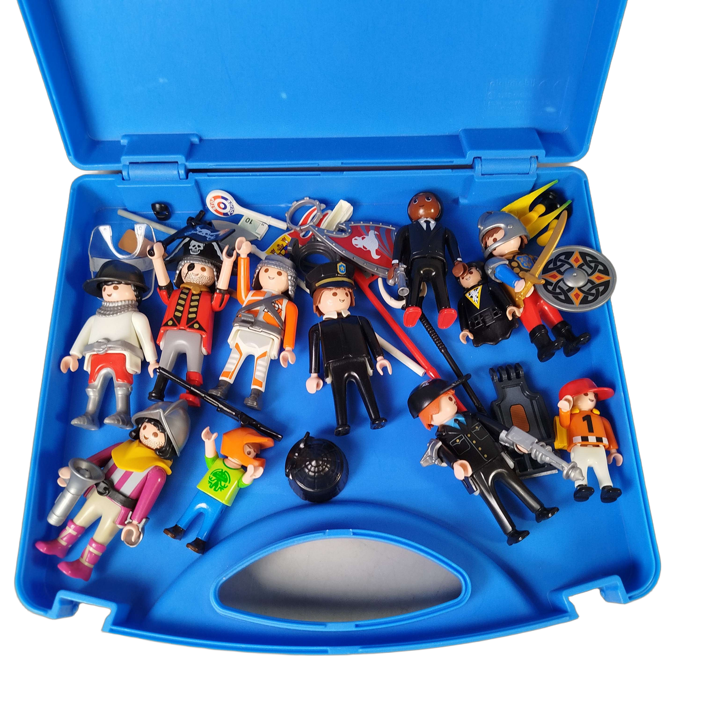 Playmobil Bundle Polizei großes Set Figuren & Zubehör, Boot, Kanone