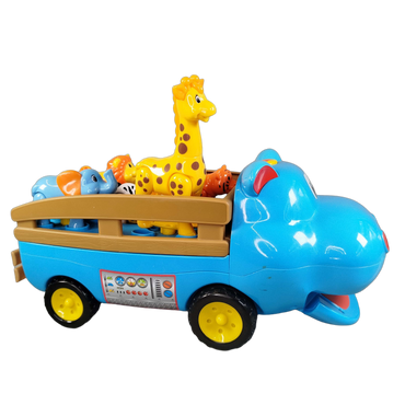 Kiddieland Babyfahrzeug Nilpferd mit Tierfiguren