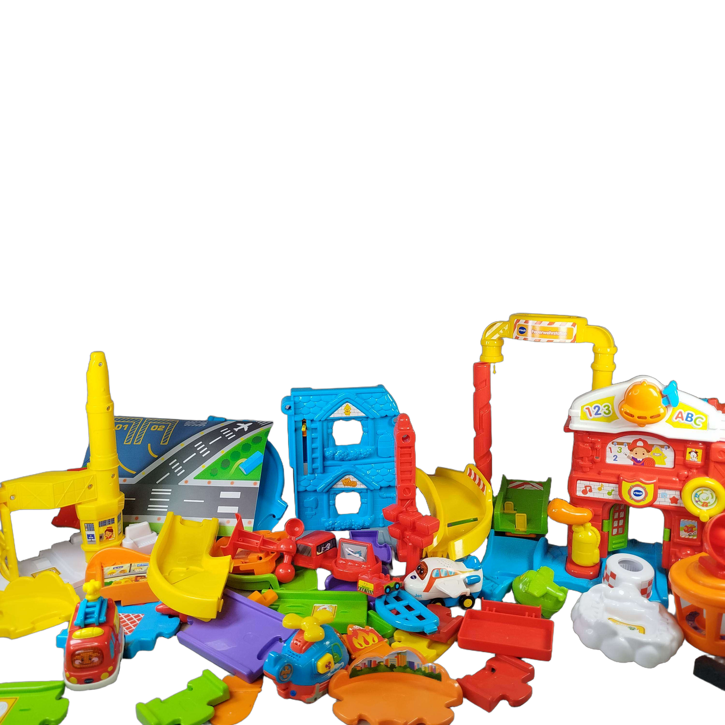 VTech Bundle Feuerwehr Set Station, Auto & Hubschrauber