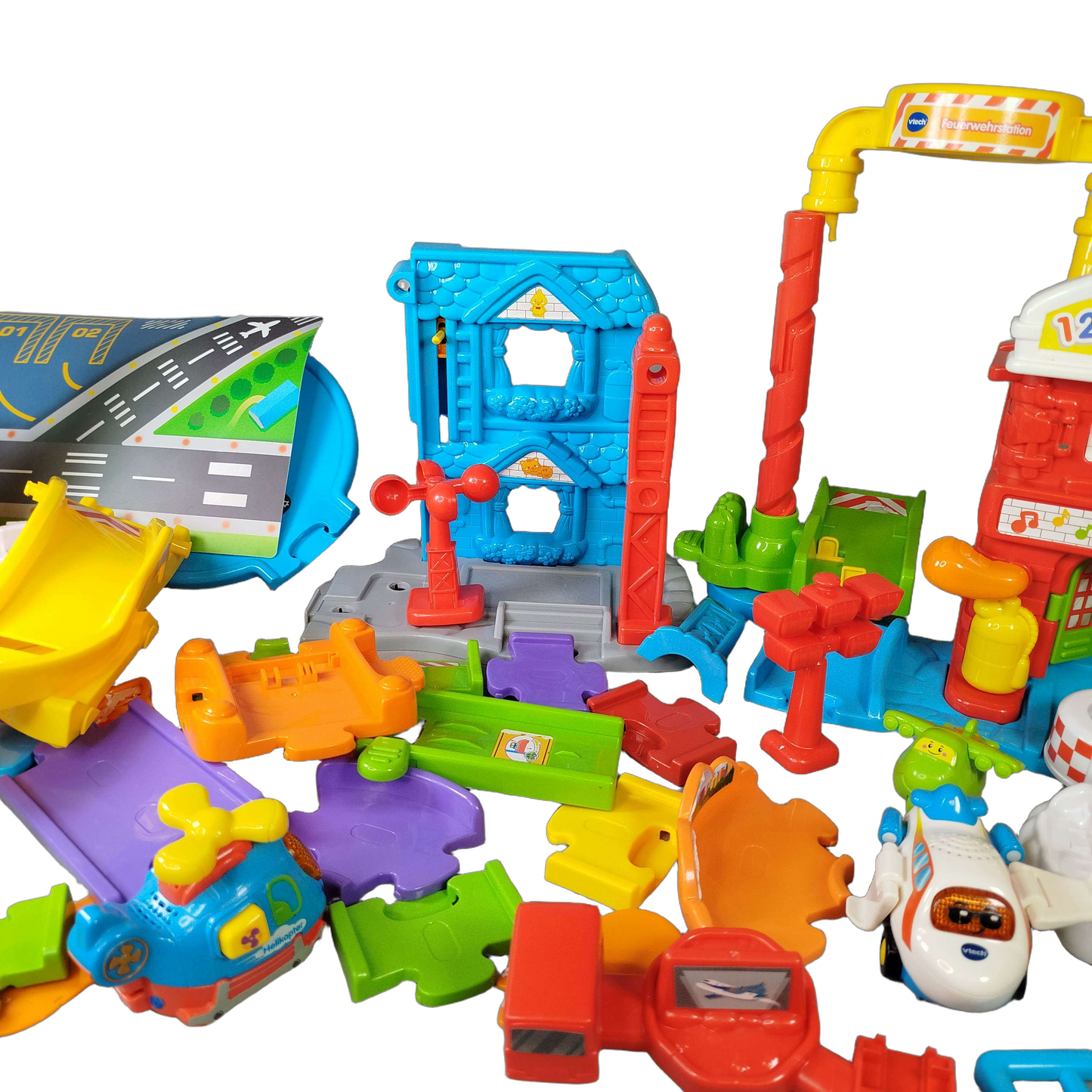 VTech Bundle Feuerwehr Set Station, Auto & Hubschrauber