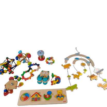 Bundle Holz Rasseln & Greiflinge Mobile
