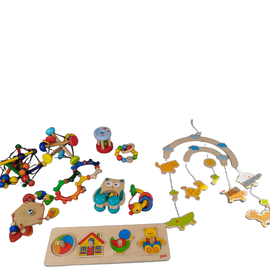 Bundle Holz Rasseln & Greiflinge Mobile