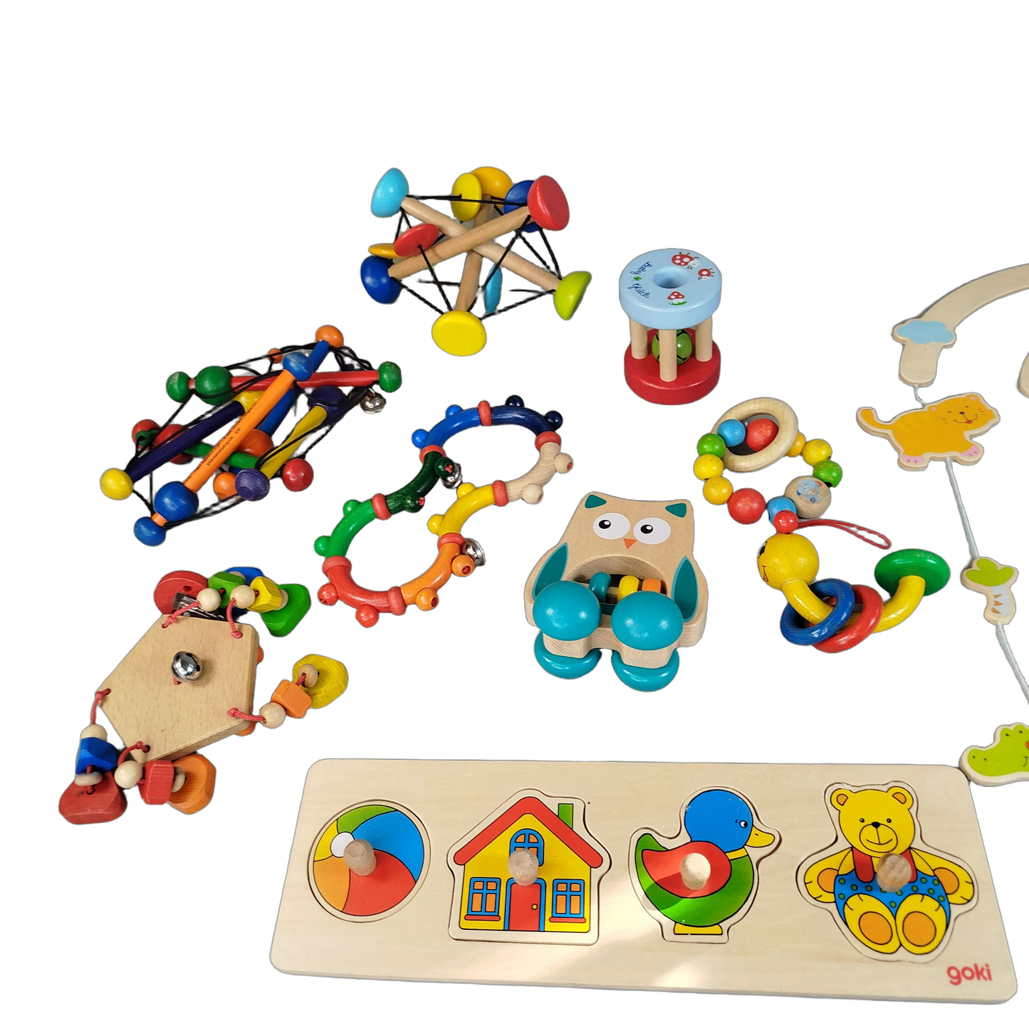Bundle Holz Rasseln & Greiflinge Mobile