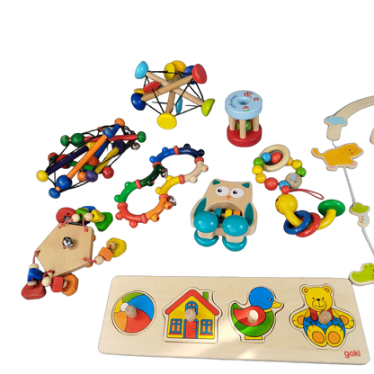 Bundle Holz Rasseln & Greiflinge Mobile