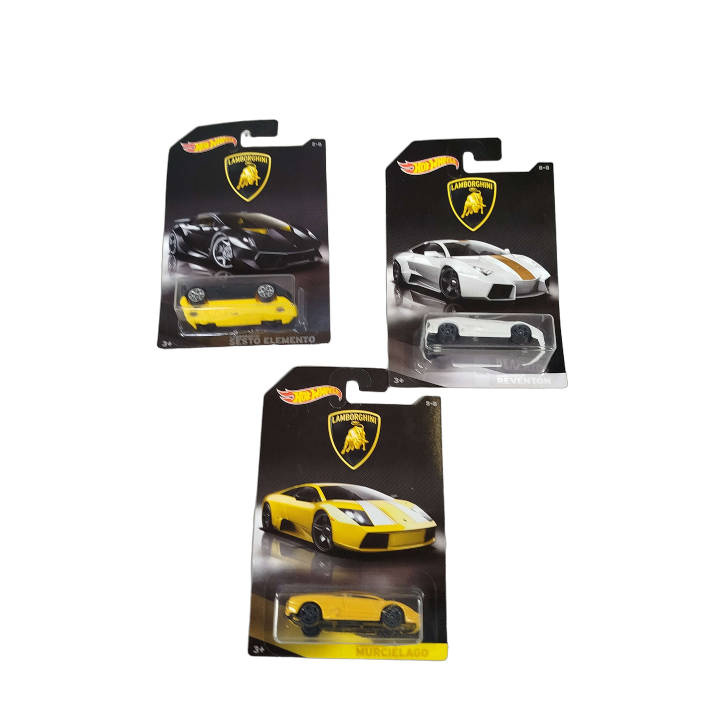 Hot Wheels Bundle Lamborghini Set von 3 Modellautos, Neuwertig