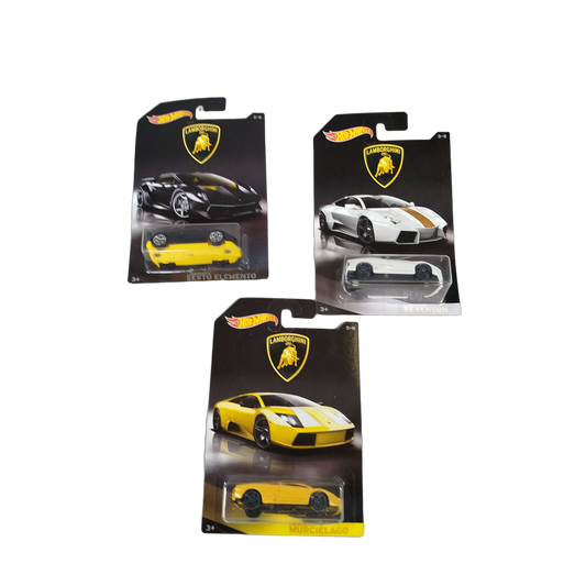 Hot Wheels Bundle Lamborghini Set von 3 Modellautos, Neuwertig