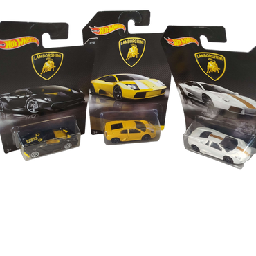 Hot Wheels Bundle Lamborghini Set von 3 Modellautos, Neuwertig