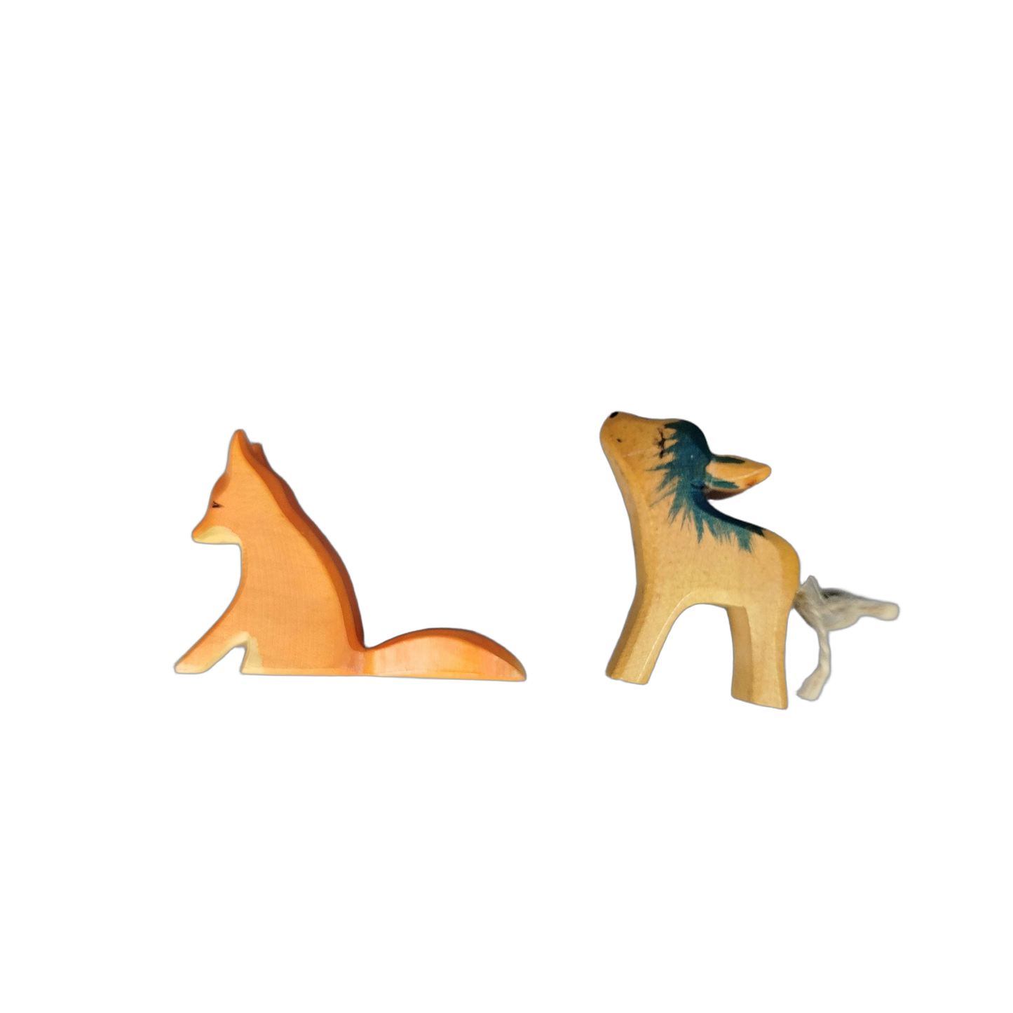 Ostheimer Bundle Set von 2 Fuchs & Kalb Figuren