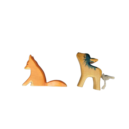 Ostheimer Bundle Set von 2 Fuchs & Kalb Figuren