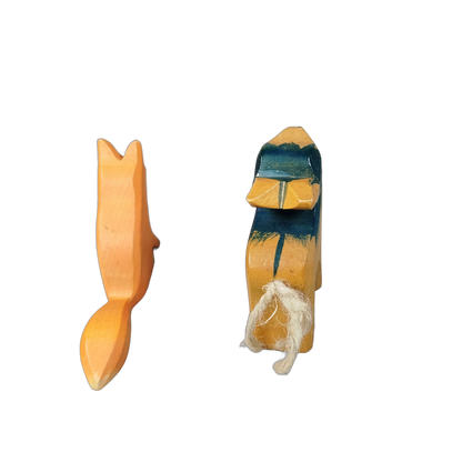 Ostheimer Bundle Set von 2 Fuchs & Kalb Figuren