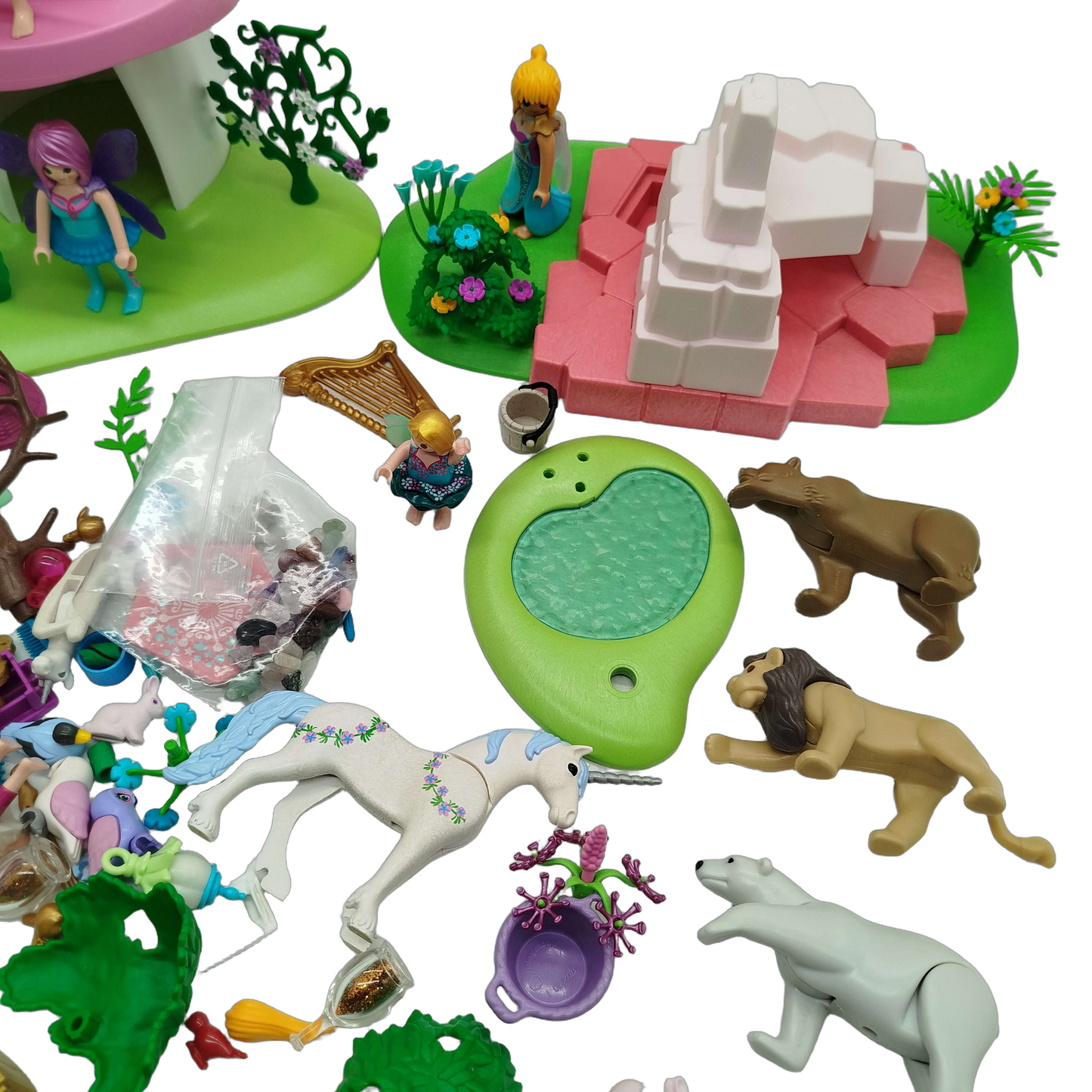 Playmobil Bundle Feen Pilzhaus Set Haus & Tiere