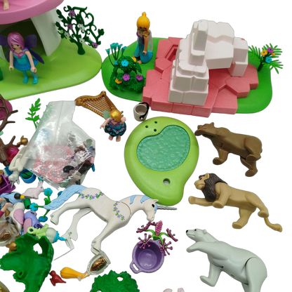 Playmobil Bundle Feen Pilzhaus Set Haus & Tiere
