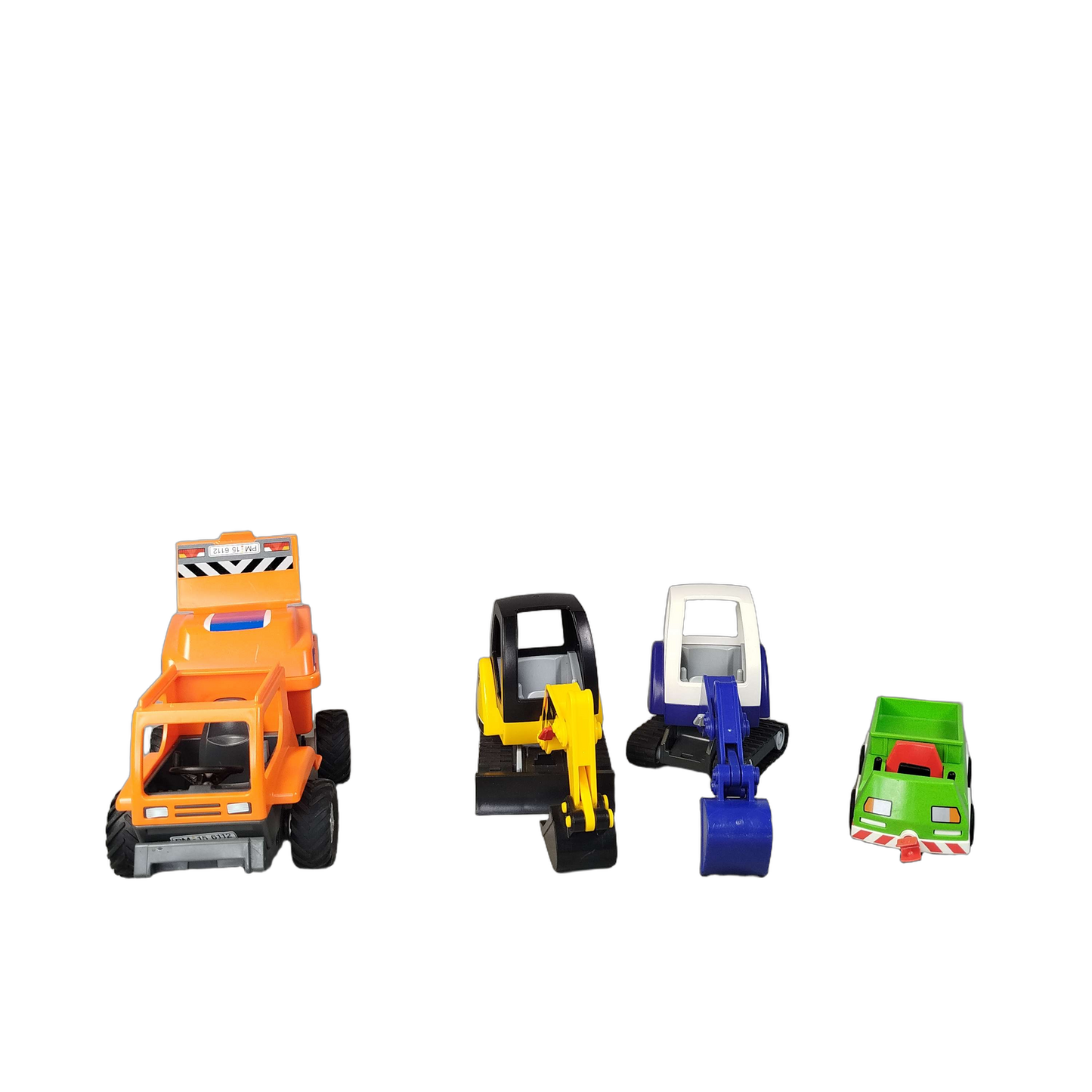 LENA Bundle Baustelle & THW Set von 4 Bagger Autos Neuwertig