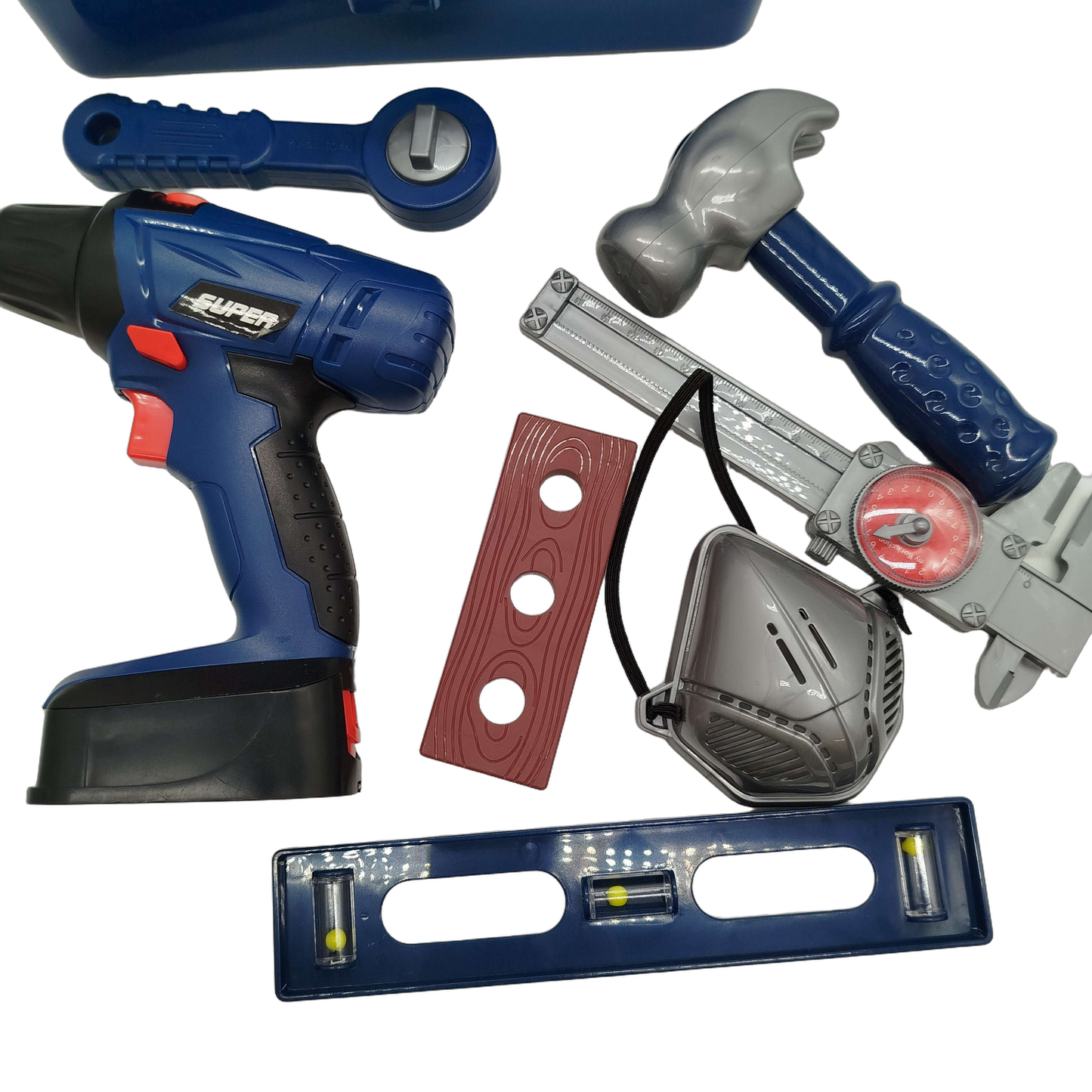 Werkzeugkoffer Kinder mit Bohrmaschine & Zubehör