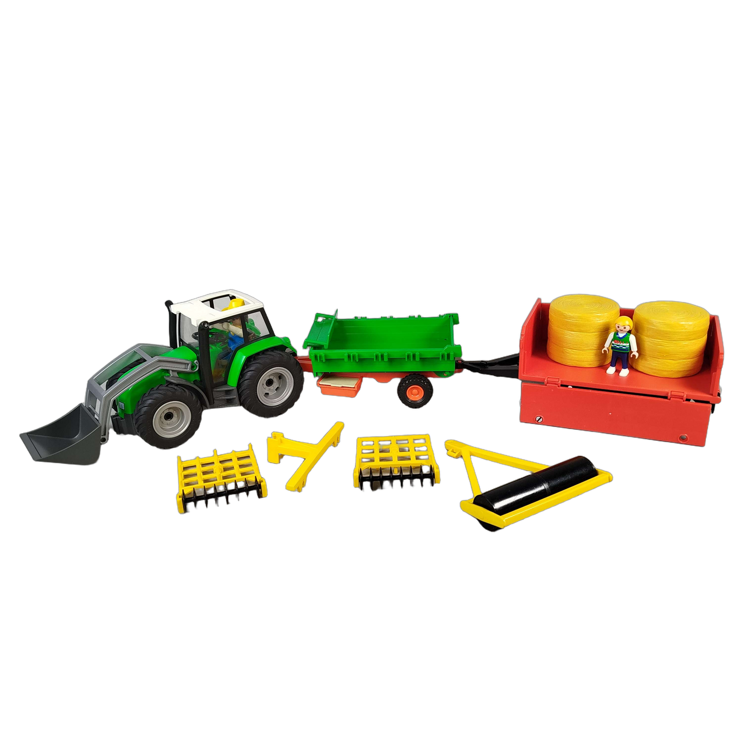 Playmobil Bundle Bauernhof Set Traktor mit Frontlader & Anhänger