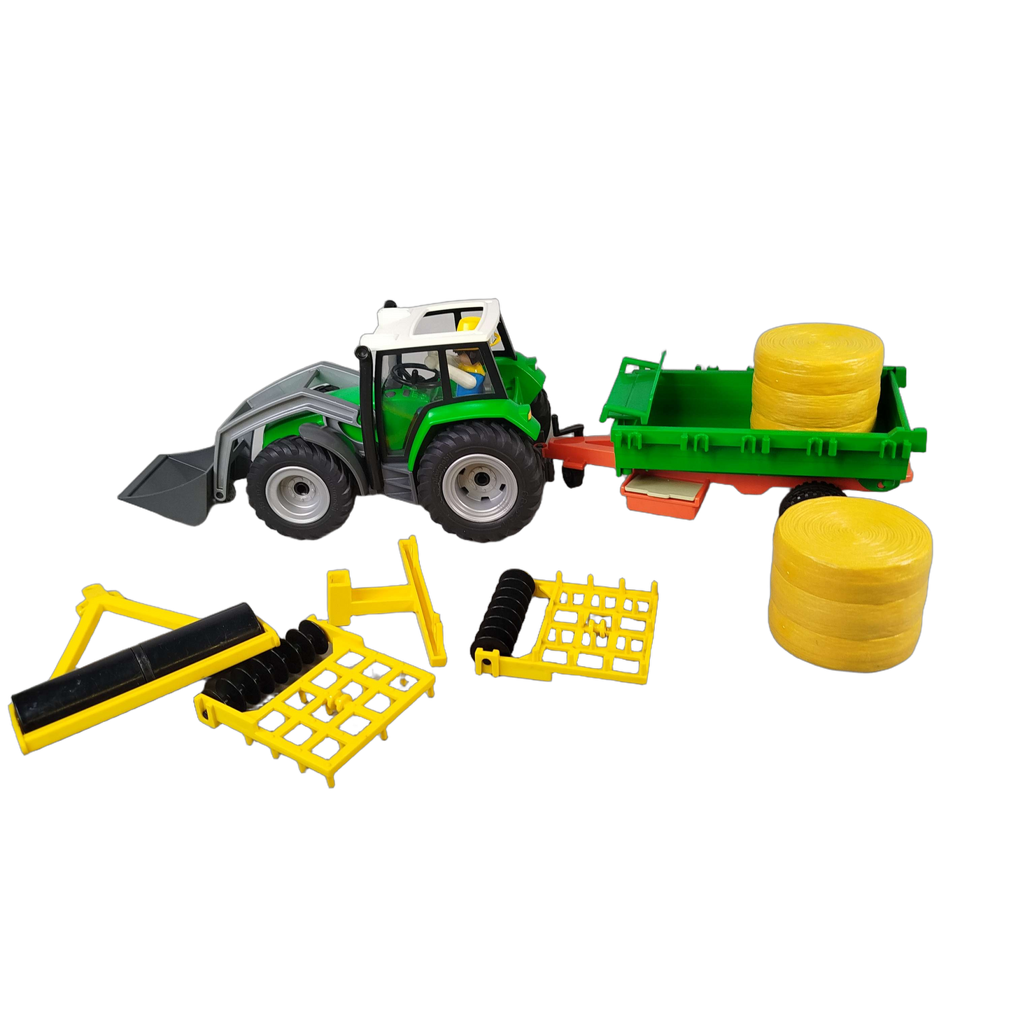 Playmobil Bundle Bauernhof Set Traktor mit Frontlader & Anhänger