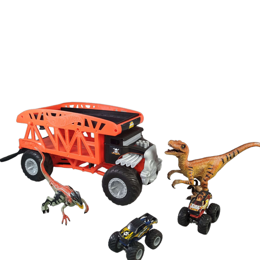 Mattel Bundle Monster Trucks Set Monster Mover GKD37 Transporter