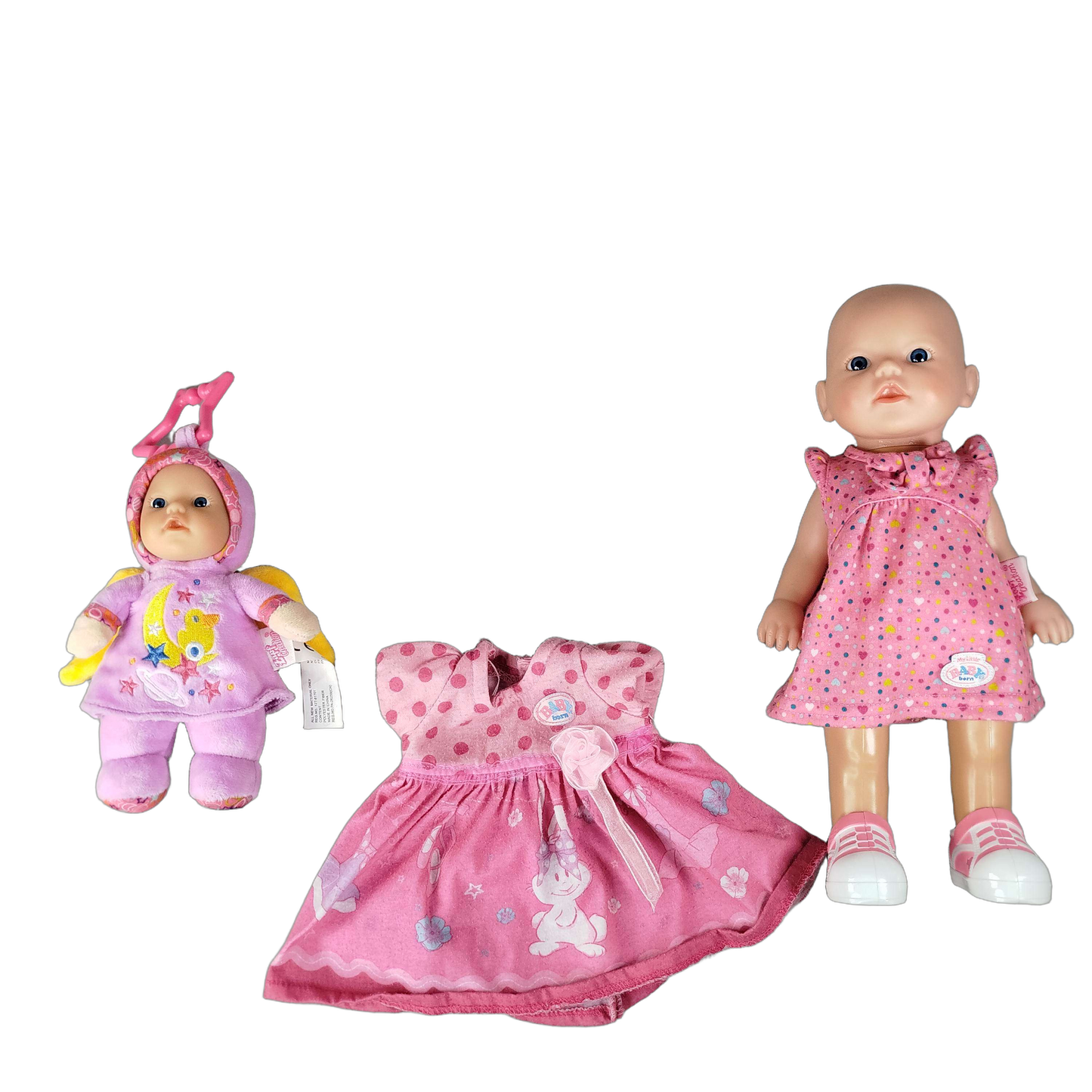 Zapf Creation Bundle Baby born 2x Puppe & Kleidung