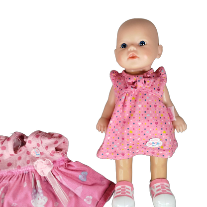 Zapf Creation Bundle Baby born 2x Puppe & Kleidung