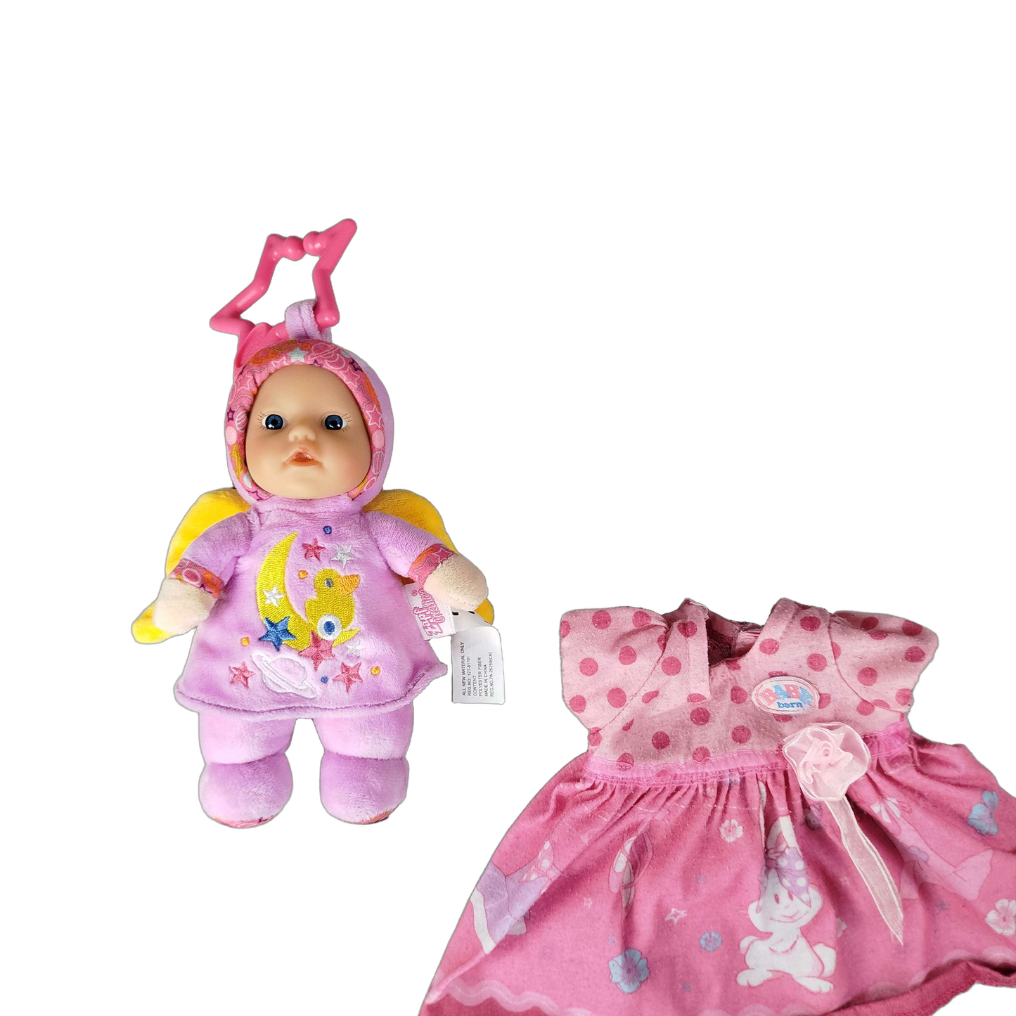 Zapf Creation Bundle Baby born 2x Puppe & Kleidung