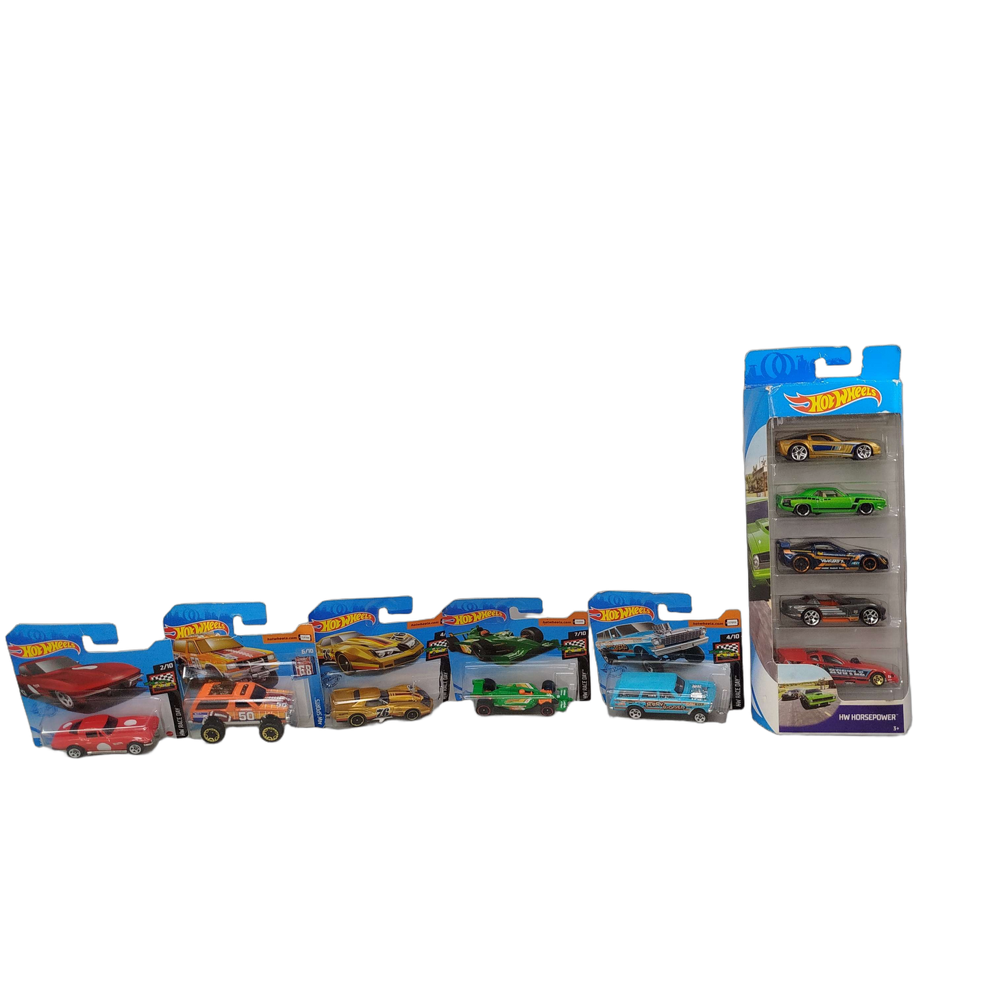 Hot Wheels Bundle HW Race Day Rennwagen & Muscle, Neuwertig