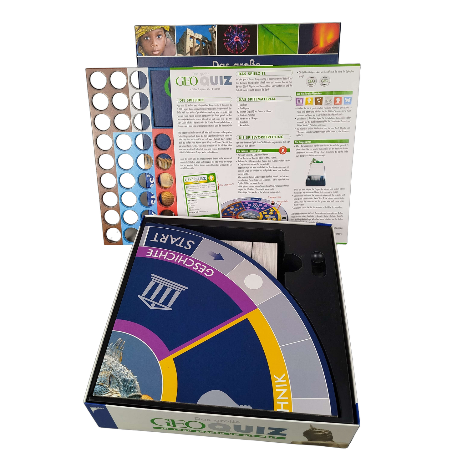 KOSMOS GEOQUIZ 69 61 91 Brettspiel neuwertig