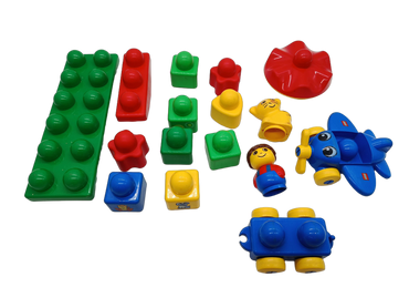 LEGO Bundle großes Set Bausteine, Figuren, Flugzeug, Bauplatte
