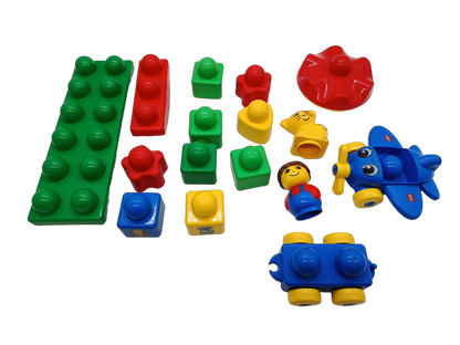 LEGO Bundle großes Set Bausteine, Figuren, Flugzeug, Bauplatte