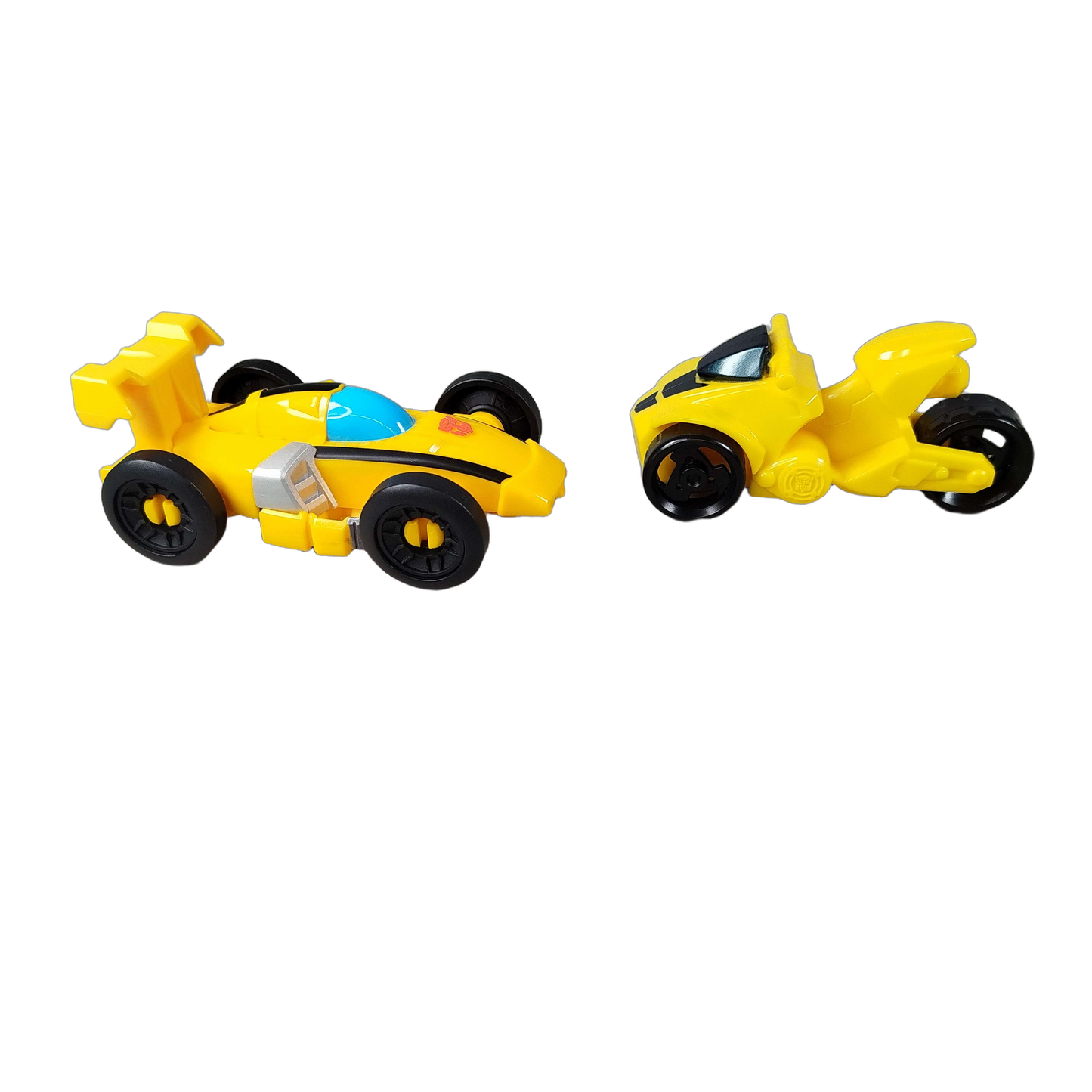 Hasbro Bundle Transformers Bumblebee Set von 2 Rennauto & Motorrad