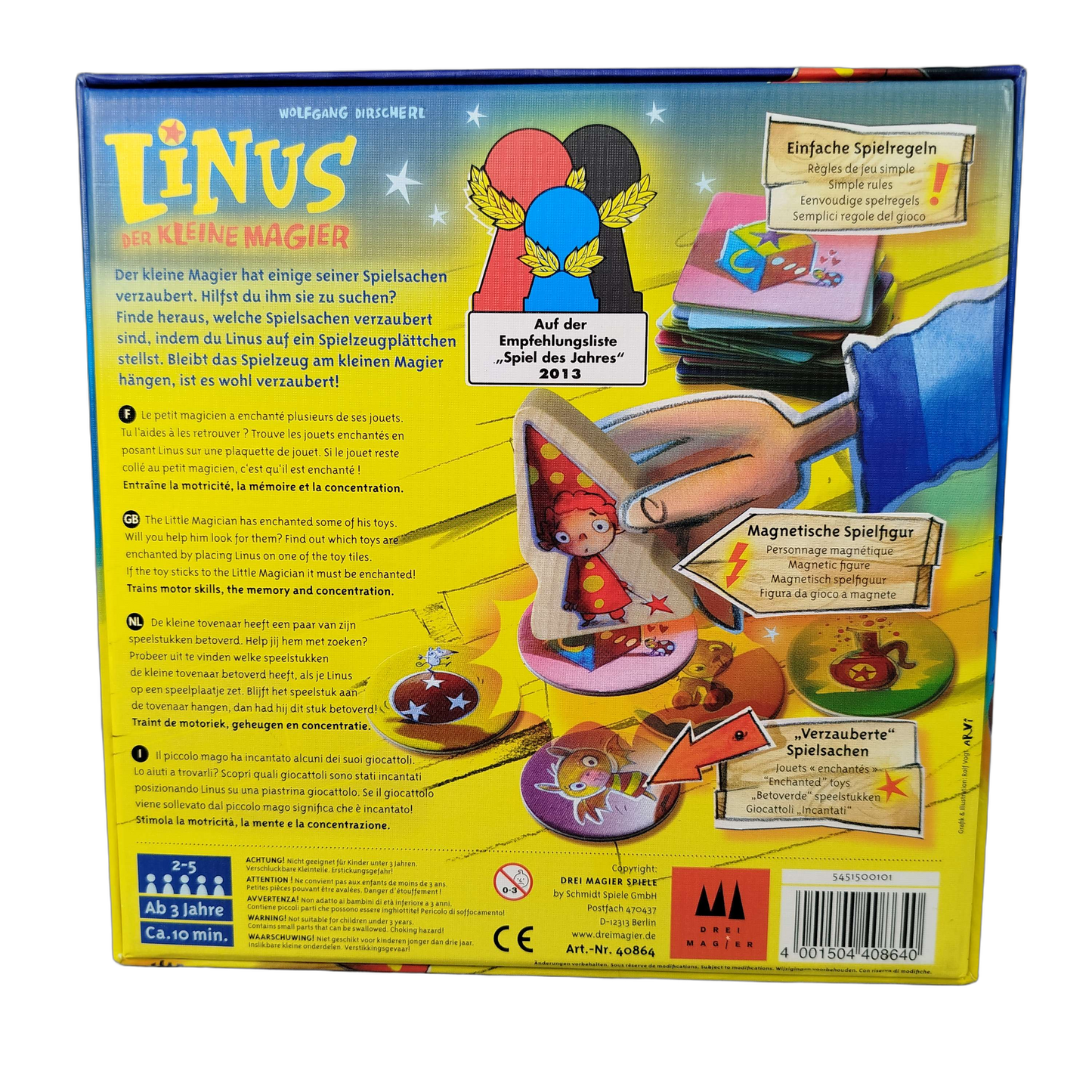 Schmidt Spiele Linus der kleine Magier 40864 Kinderspiel