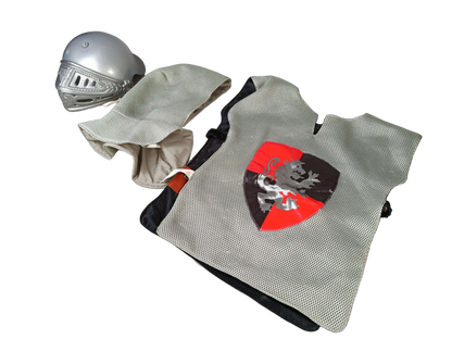 Bundle Ritter & Pirat Set Kostüme, Ritterhelm, Schild, Piratenhut