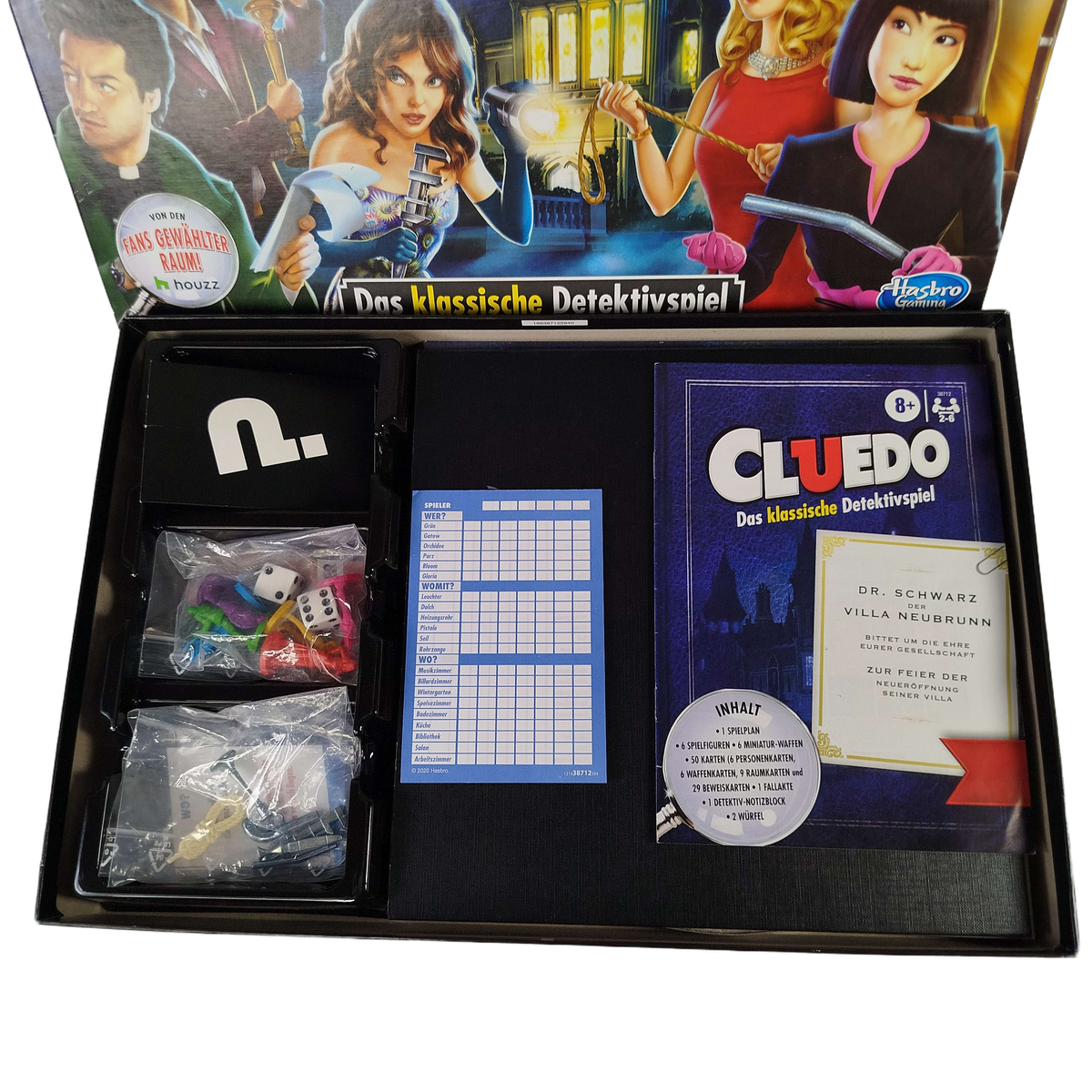 Hasbro Cluedo Brettspiel Detektivspiel Familienspiel