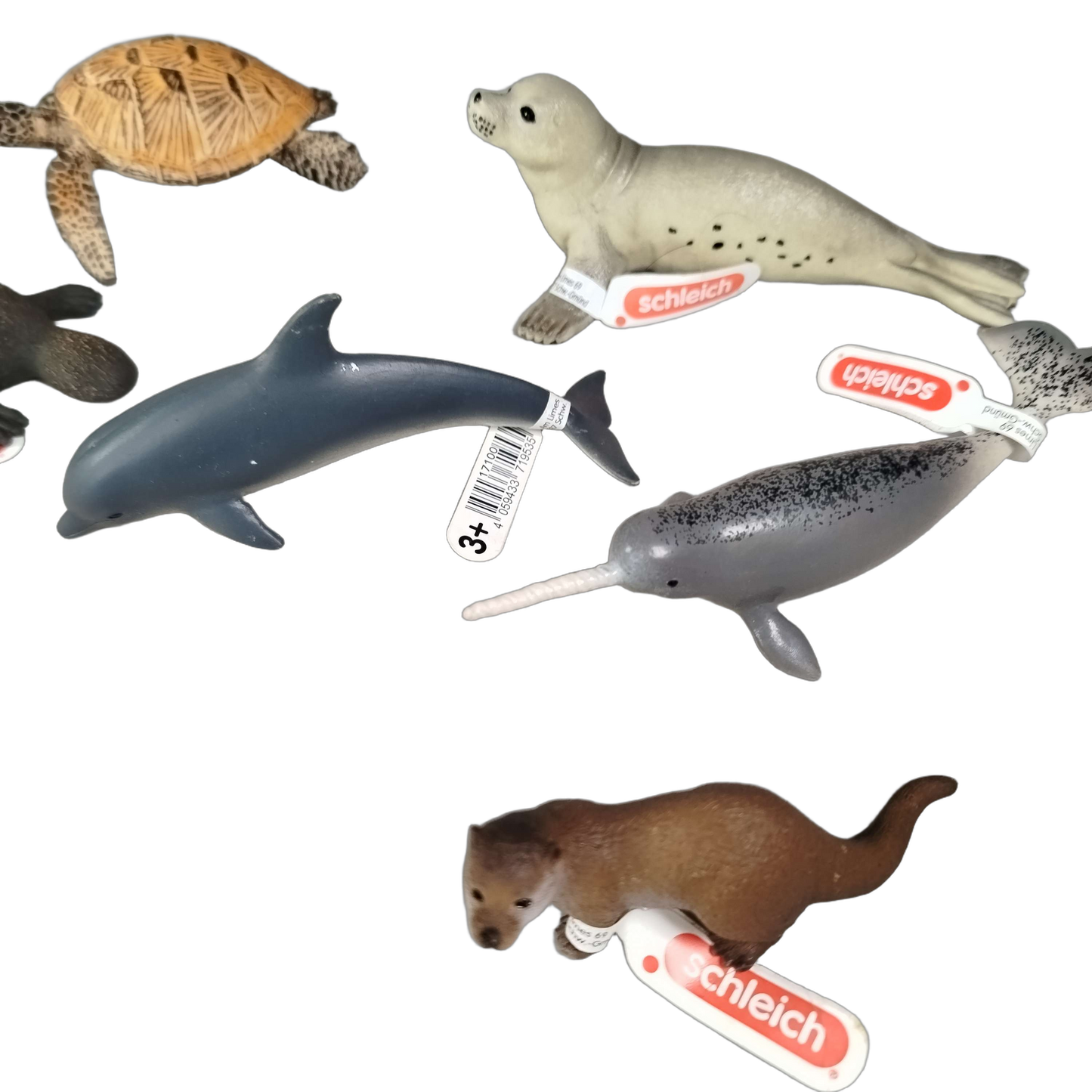 Schleich Tiere Bundle Meerestiere & Schnabeltier Set von 8