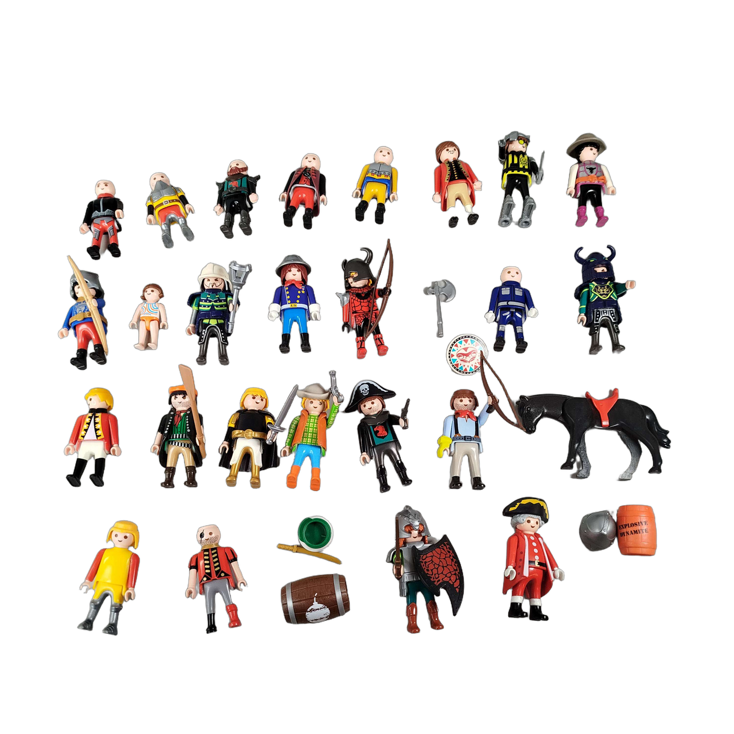 Playmobil Bundle Ritter Piraten 24x Figuren & Zubehör