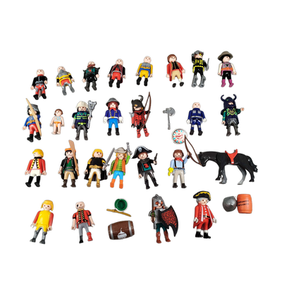 Playmobil Bundle Ritter Piraten 24x Figuren & Zubehör