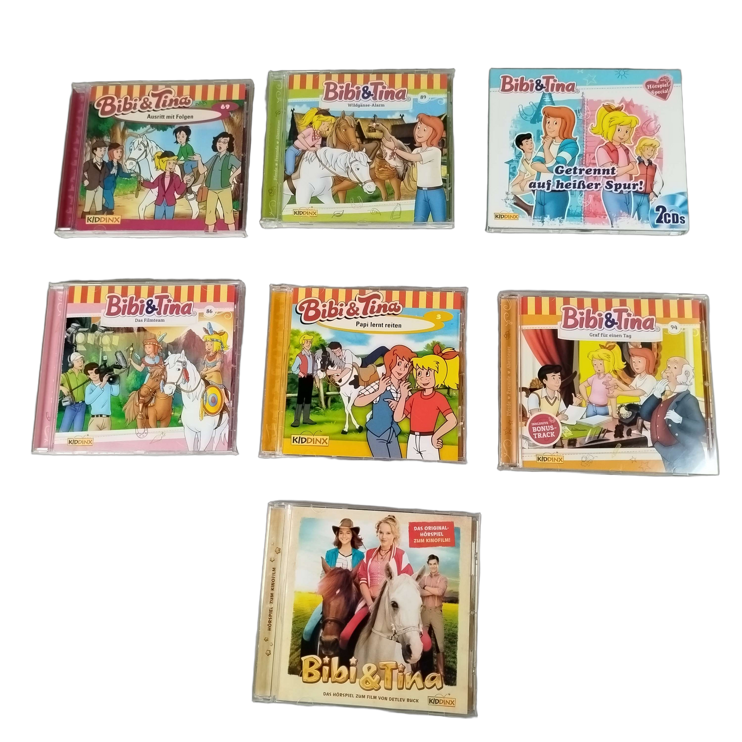 KIDDINX Bundle Bibi & Tina 7x Hörspiel CDs