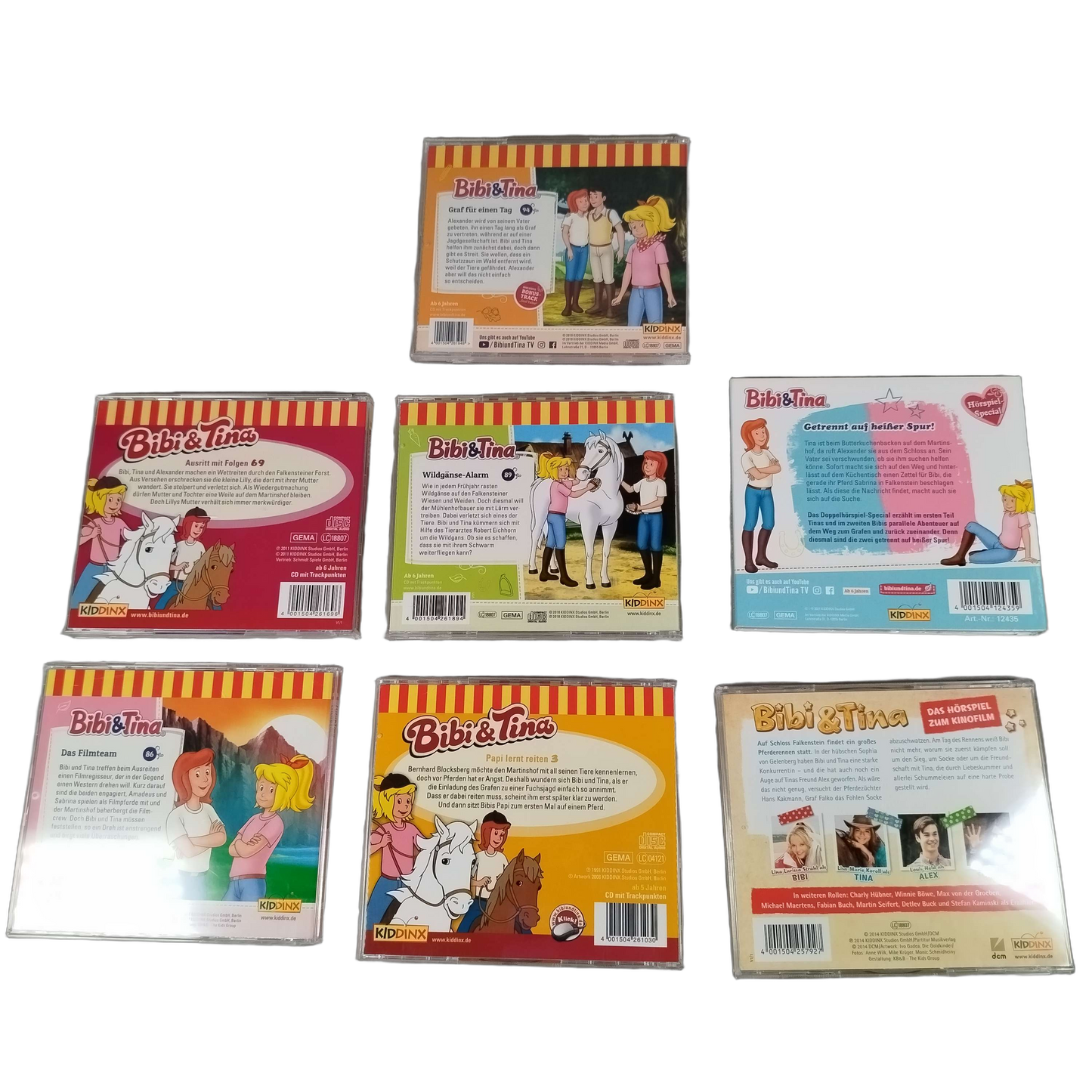 KIDDINX Bundle Bibi & Tina 7x Hörspiel CDs
