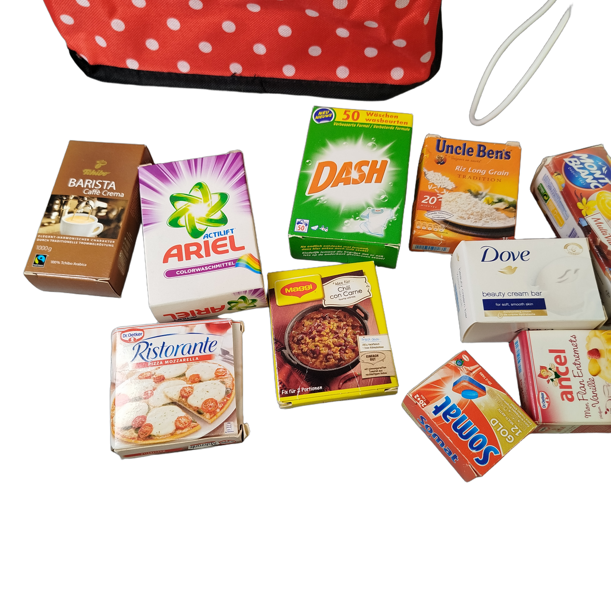 Tanner Bundle Kaufladen großes Set Kasse, Einkaufskörbe & Lebensmittel