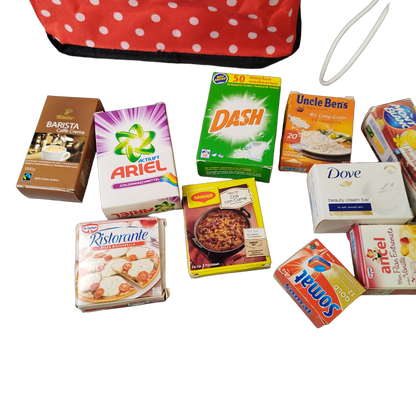 Tanner Bundle Kaufladen großes Set Kasse, Einkaufskörbe & Lebensmittel