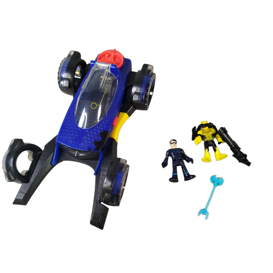 Mattel Bundle Batman Transforming Batmobile großes Set Fahrzeug