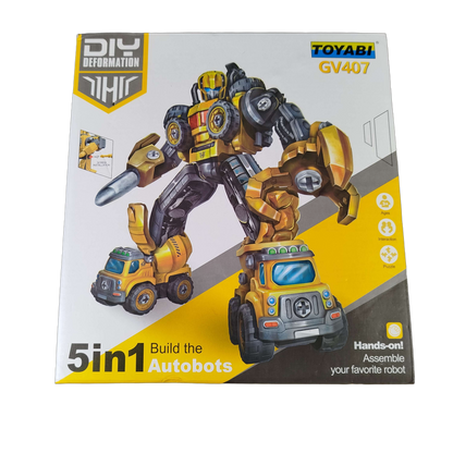 toyari GV407 5-in-1 Baukasten Roboter & Fahrzeuge